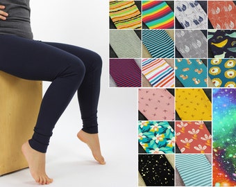 Leggings striped floral with animals MULTIPLE COLOURS