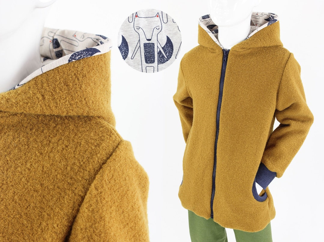 Hust & Claire Kinder Wolljacke EMI - 100% Wolle Mit Reißverschluss