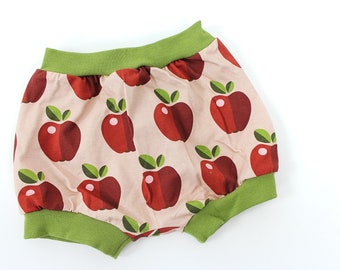 Pink panties with apples, approx. 1 to 6 years