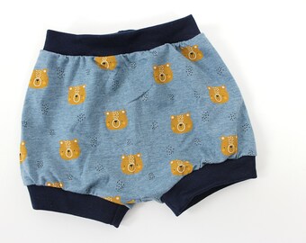 Blue panties with bears, approx. 1 to 6 years ORGANIC FABRICS