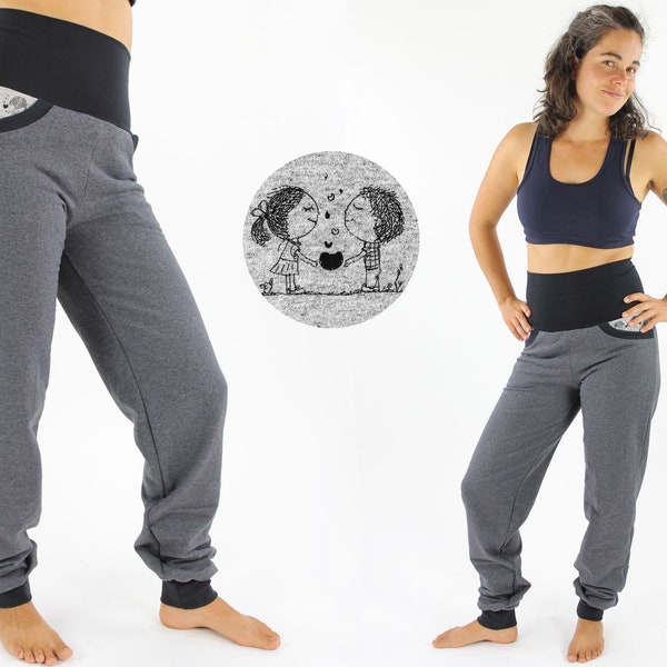 Pantalon de jogging anthracite YOUNG LOVE