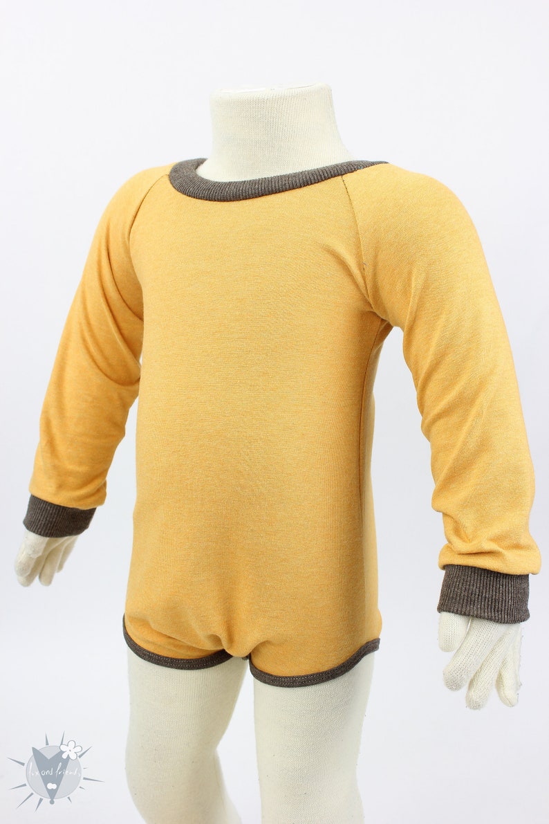 from eco-jersey Body for babies and toddlers grows long with