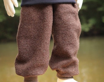 warm wool trousers for children, cozy winter trousers made of wool, children's trousers made of virgin wool, grow with you for a long time