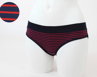 SALE M Navy With Blue/pink: Women's Underpants With Flamingos 