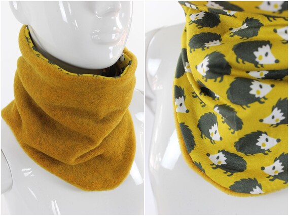 vervangen Regeren Barcelona Fleece sjaal voor geel en egel - Etsy Nederland