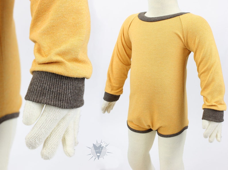 from eco-jersey Body for babies and toddlers grows long with