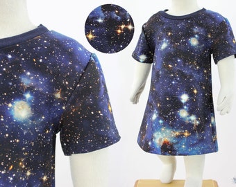 Kinder-Shirtkleid BLUE GALAXY