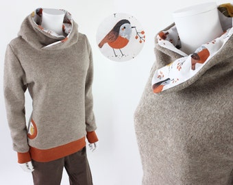 Kleding Unisex kinderkleding Sweaters Wollen trui voor kinderen beige met vogels 