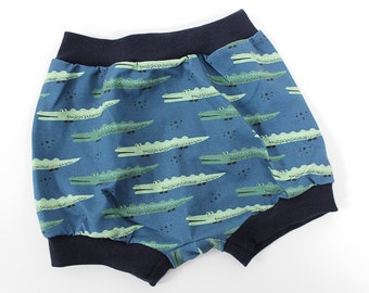 Blue panties with crocodiles, approx. 1 to 6 years