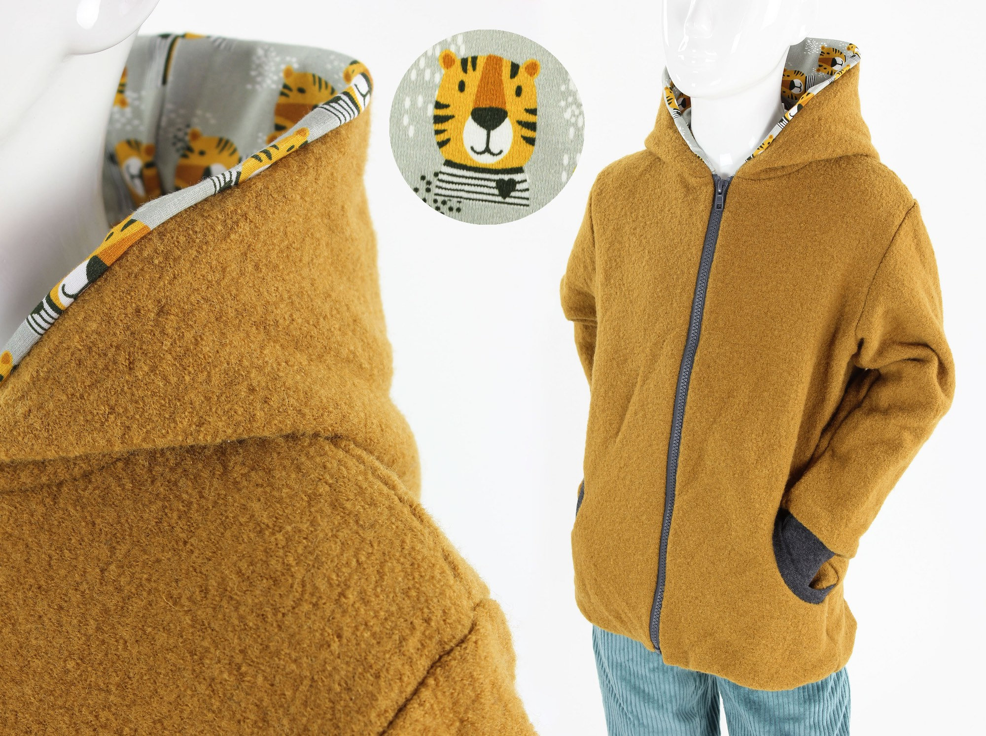 Giacca Dino realizzata in Walk Children 25 colori Walk coat Walk jacket Cappotto di lana Abbigliamento Abbigliamento unisex bimbi Giacconi e cappotti 