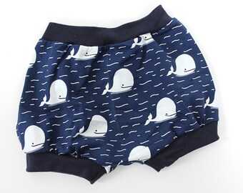 Panties dark blue with whales, approx. 1 to 6 years