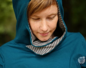 Pullikleid aus hochwertigem Öko-Sweat, superbequemes Hoodiekleid, S-XL