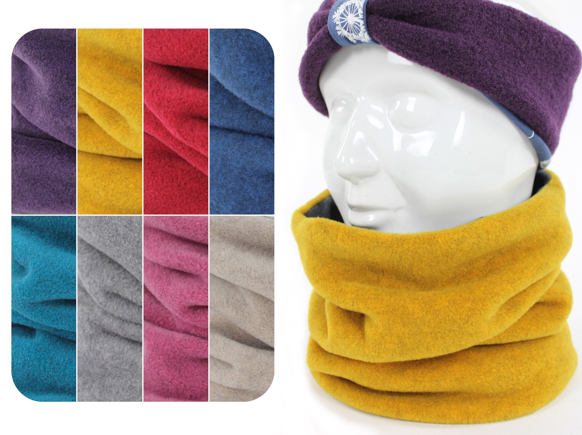 小物 23AW COMFORTABLE REASON Reversible Scarf Sakkas Abir Soft Furry Reversible Short Twist Wrap Around