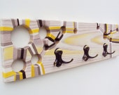 Wood Wall Rack 3 Hooks Home Decor