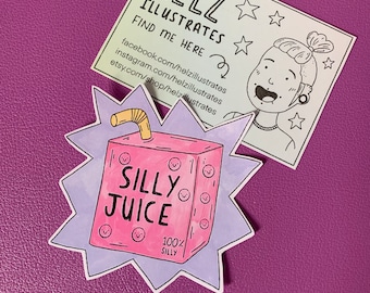 Silly Juice sticker single