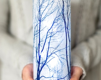 Classic Asian-style Blue & White Planter | Vintage Blue and