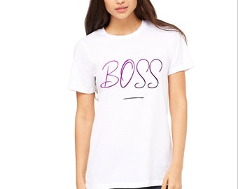 Color Changing BOSS T-Shirt: Heat Sensitive Thermochromic Tee