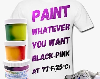Thermochromic Fabric Paint: Color Changing T-Shirt & Shoe Dye