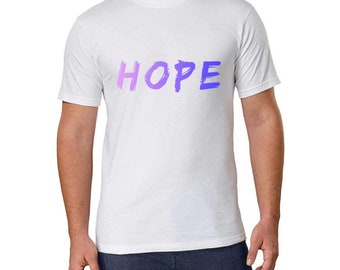HOPE Sun UV Activated Color Changing T-Shirt Pink-Purple-Blue Unisex size