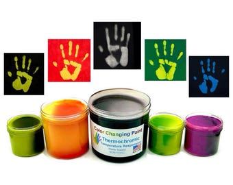 Color Changing Thermochromic Paint Temperature Reactive for original Arts and Crafts