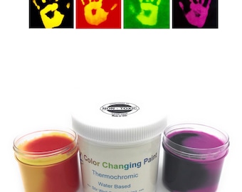 Color Changing Thermochromic Paint Temperature Reactive for original Arts and Crafts