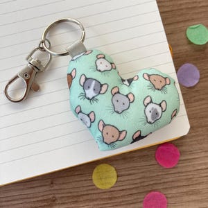 Fabric Rat Keyring | Cute Rat Keychain | Fun Pet Rat Bag Accessory