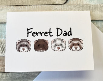 Ferret Dad | Ferret Greeting Card |