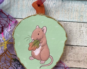 Leaf Rat | Hanging Acorn Ornament |