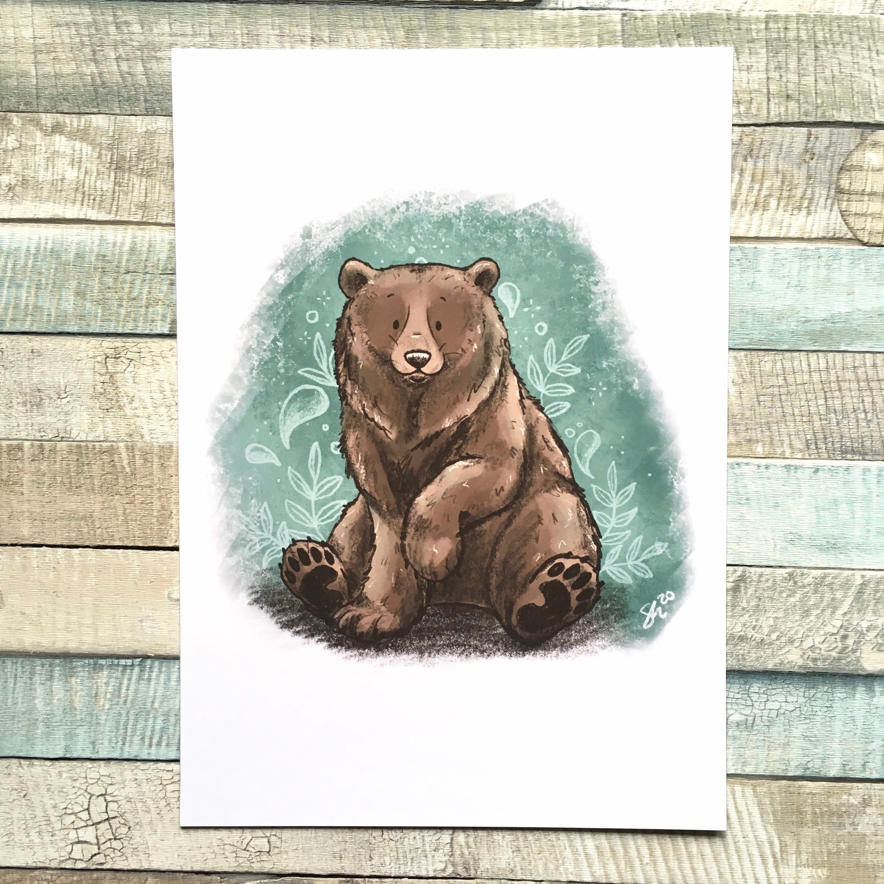 Bear Art Print -  Australia
