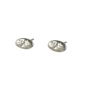 Silver Cat Earrings, Cat Earrings, Cat Lover Gifts, Small Silver Studs, Simple Stud Earrings image 1