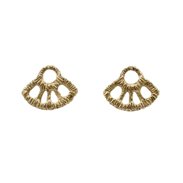 Pendientes celestiales de plata de ley con forma de sol tallados a mano