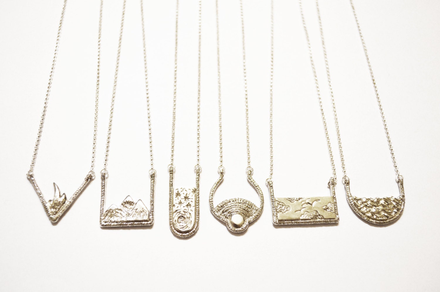 Fire Necklace Flame Necklace Layering Necklace Geometric Etsy