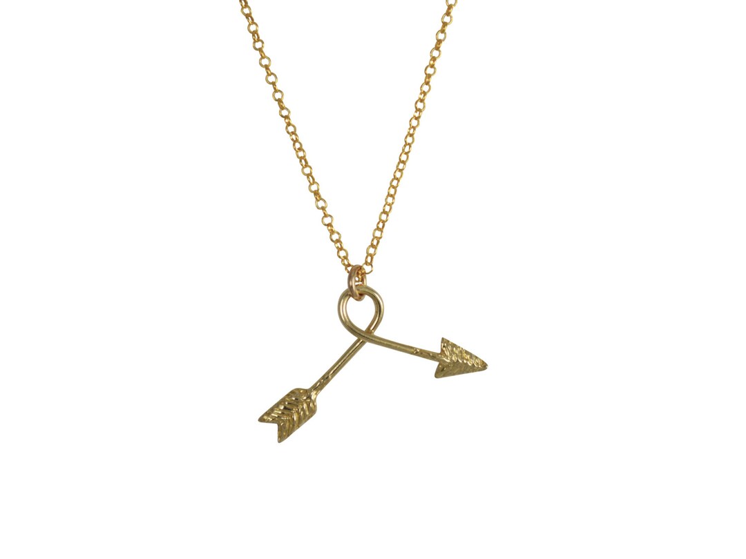 Lost & Found Necklace Gold Arrow Necklace Silver Arrowhead Etsy