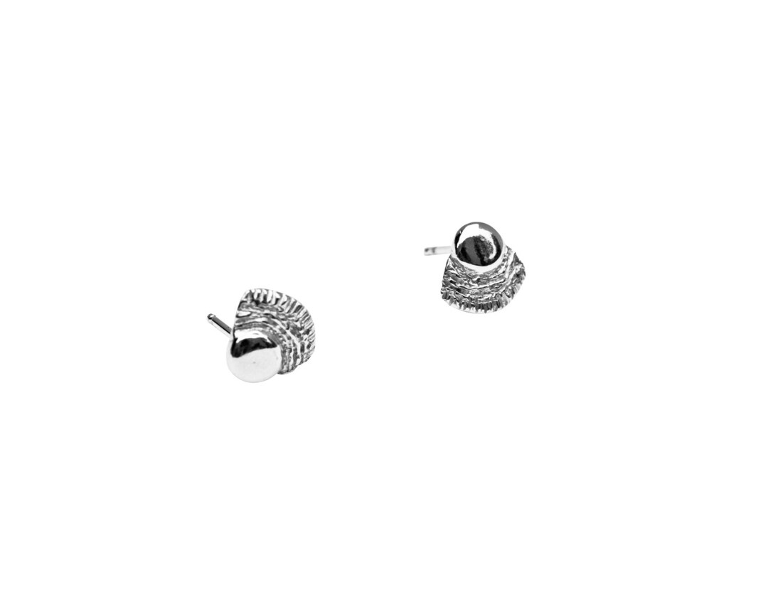 Sunbeam Silver Stud Drop Earrings