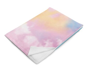 Tie-Dye VSCO girl throw blanket