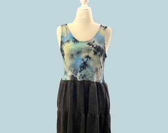 NWT VS Pink L tie dye upcycled dress refashion redone rework