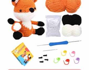 NIB mini fox crochet kit