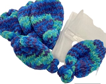 Handmade Crochet Reusable Water Balloons Set with Wash Bag - Eco-Friendly Fun