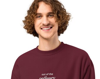 Out of the ordinary minimalist Oversized heavyweight sweatshirt