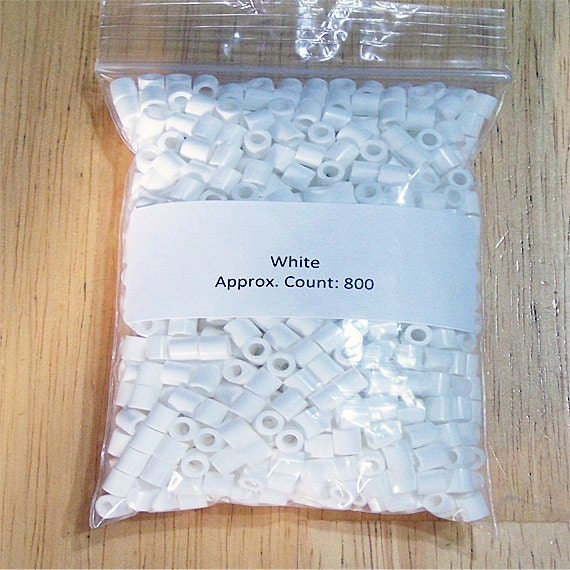 Perler Beads 800 White Perler Beads Ironing Paper Etsy