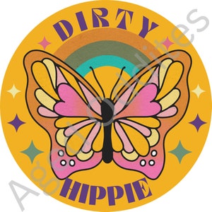 schmutzig Hippie .png digitaler Download Datei