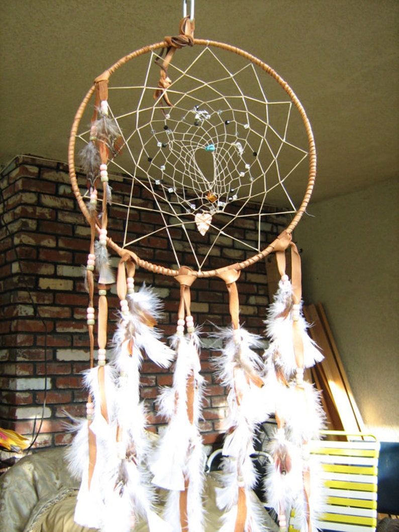 Large Rainbow Moonstone Dream Catcher Etsy