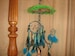 Turquoise Teal Mobile Large Dreamcatcher,25.4 cm, Crystals Mobile,Bohemian Decor,Wedding giftable,hang in a window or over the bed 