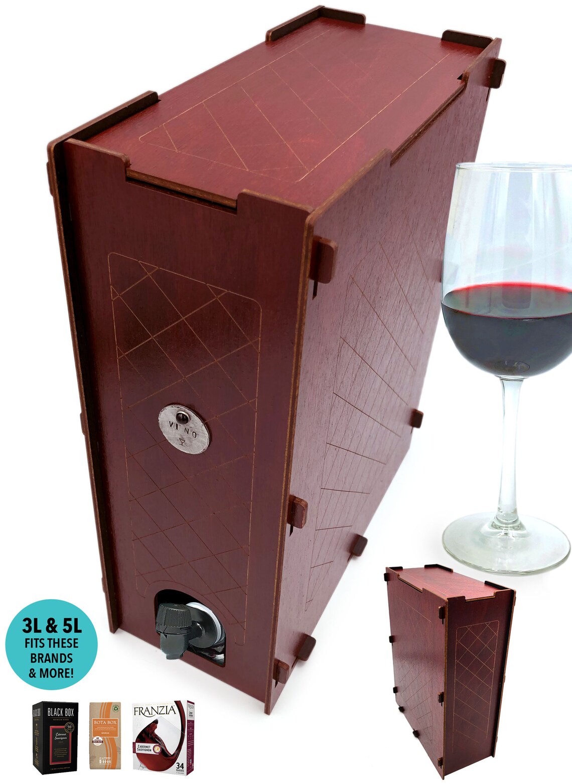 Box Wine Cover Box Wine Holder Box Wine Dispenser Box Wine Etsy