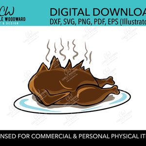Griswold Turkey Exploded Clip Art, SVG, EPS, PNG - Sublimation Digital