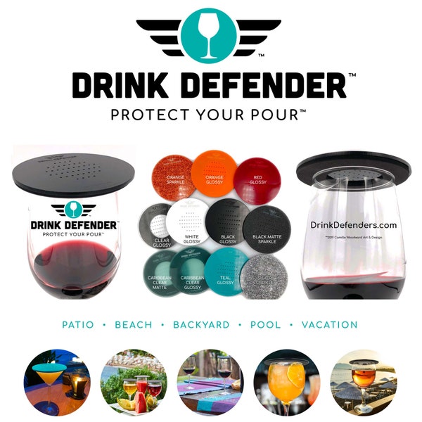 Wine Bug Cover DRINK DEFENDER Insect Shield for Beverages