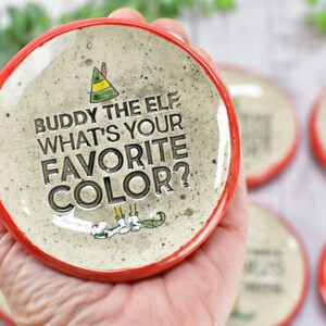 Buddy The Elf Christmas Ceramic Spoon Rest Small Jewelry Trinket Dish Handmade Pottery Best Cup of Coffee, Son of Nutcracker Ninnymuggins