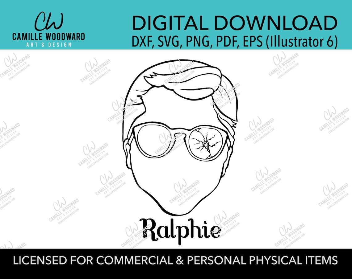 A Christmas Story Ralphie Face Clip Art SVG EPS PNG | Etsy