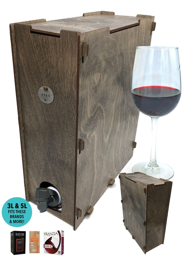 Box Wine Cover Box Wine Holder Box Wine Dispenser Box Wine Etsy