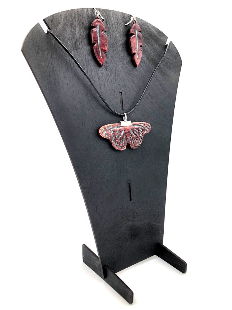 Necklace and Earring Jewelry Display Stand Curved Bust EPS Etsy